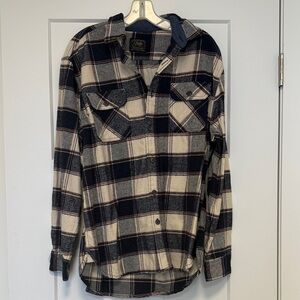 Plaid Button-Up Shirt